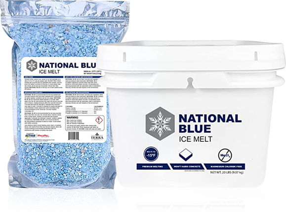 National Blue Ice Melt Bags - Terra Products Company